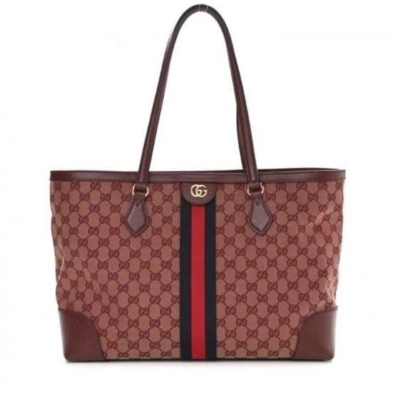 Gucci Handbags - NWT Gucci Ophidia GG canvas web medium tote bag